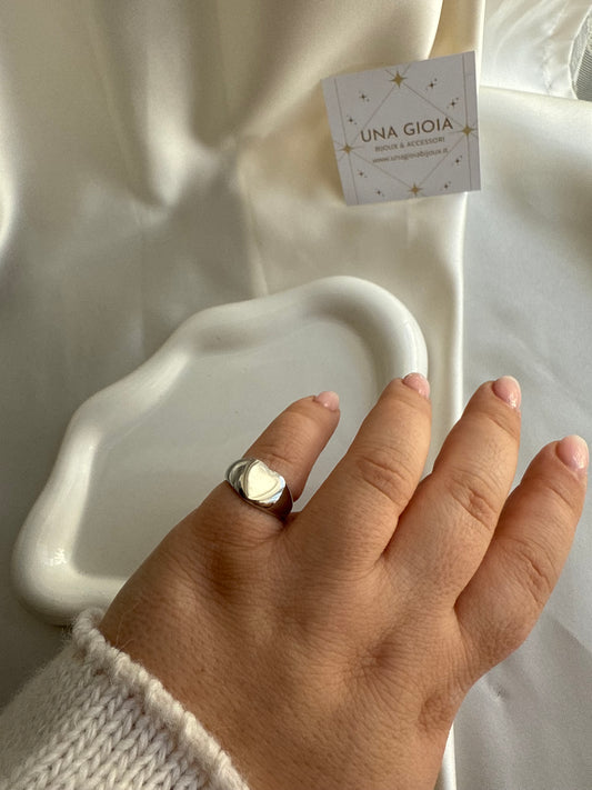 Anello cuore da mignolo