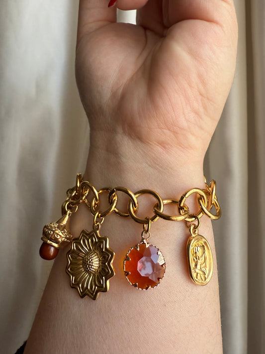 Bracciale ambra charms