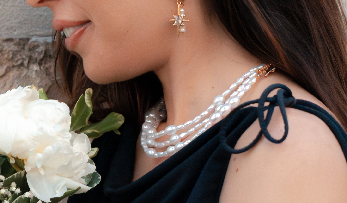 Collana choker perle bon ton