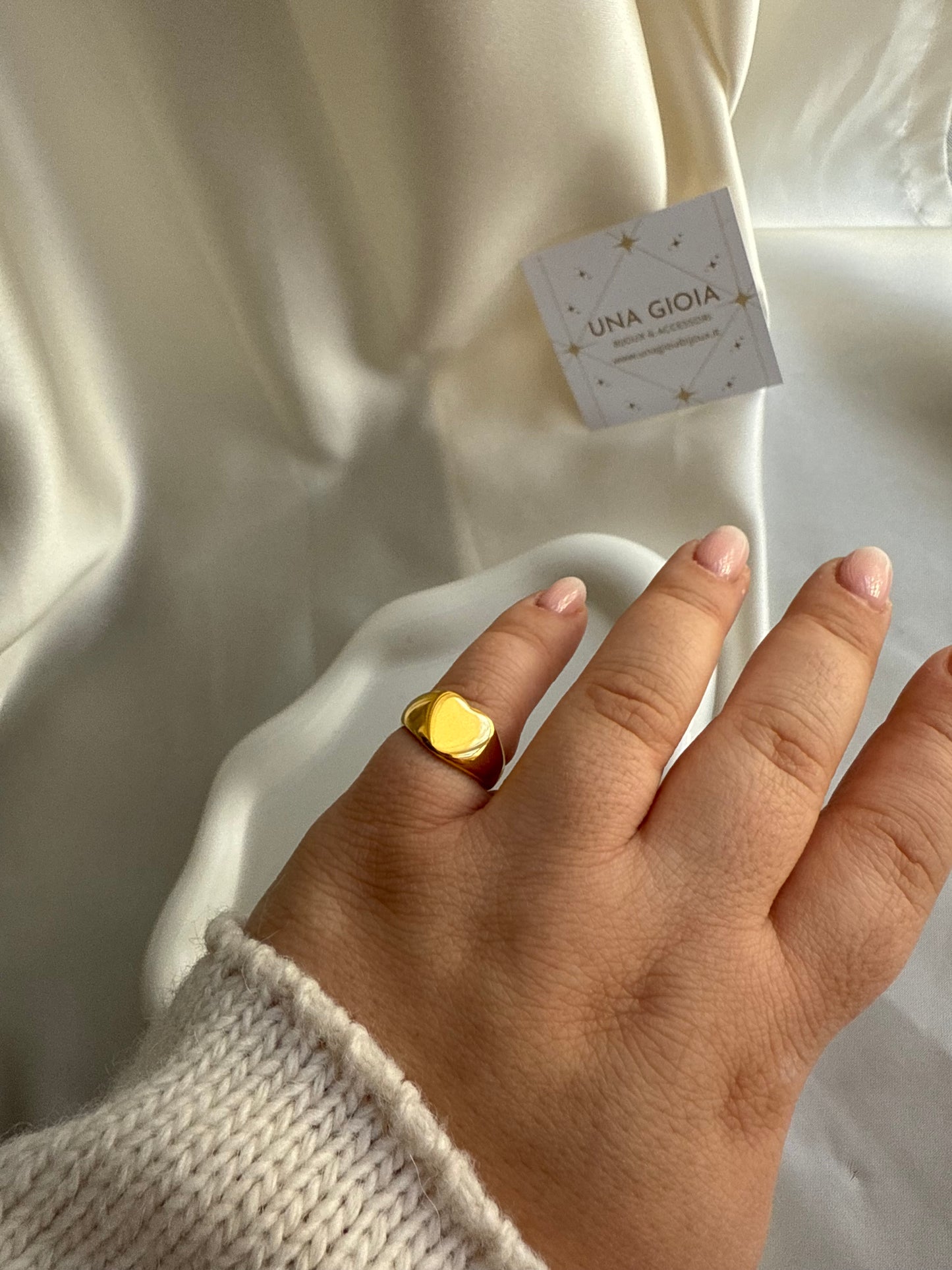 Anello cuore da mignolo