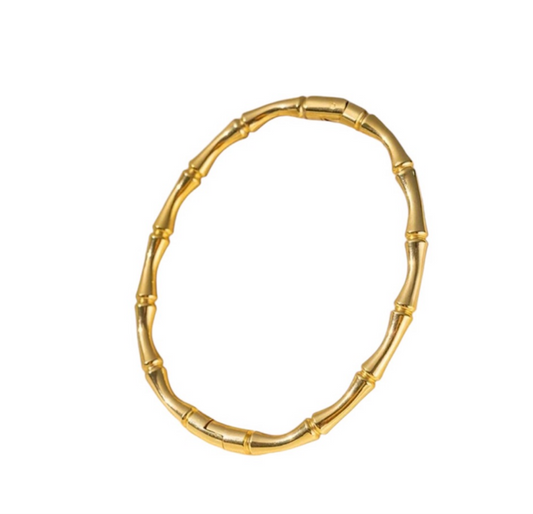 Bracciale rigido bambù