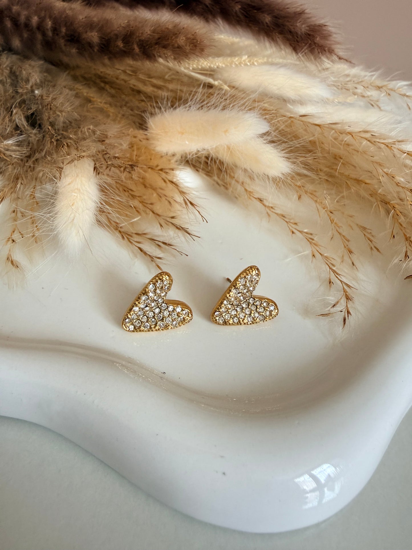 Orecchini Cuore strass