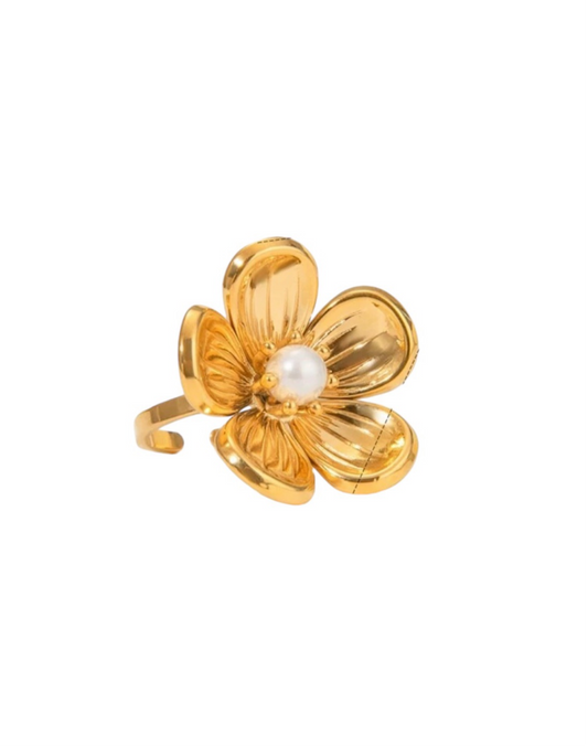 Anello Fiore di Perla
