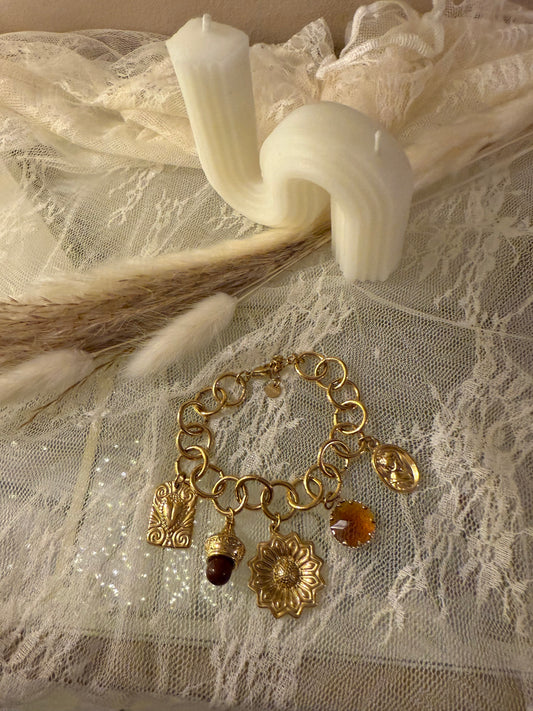 Bracciale ambra charms