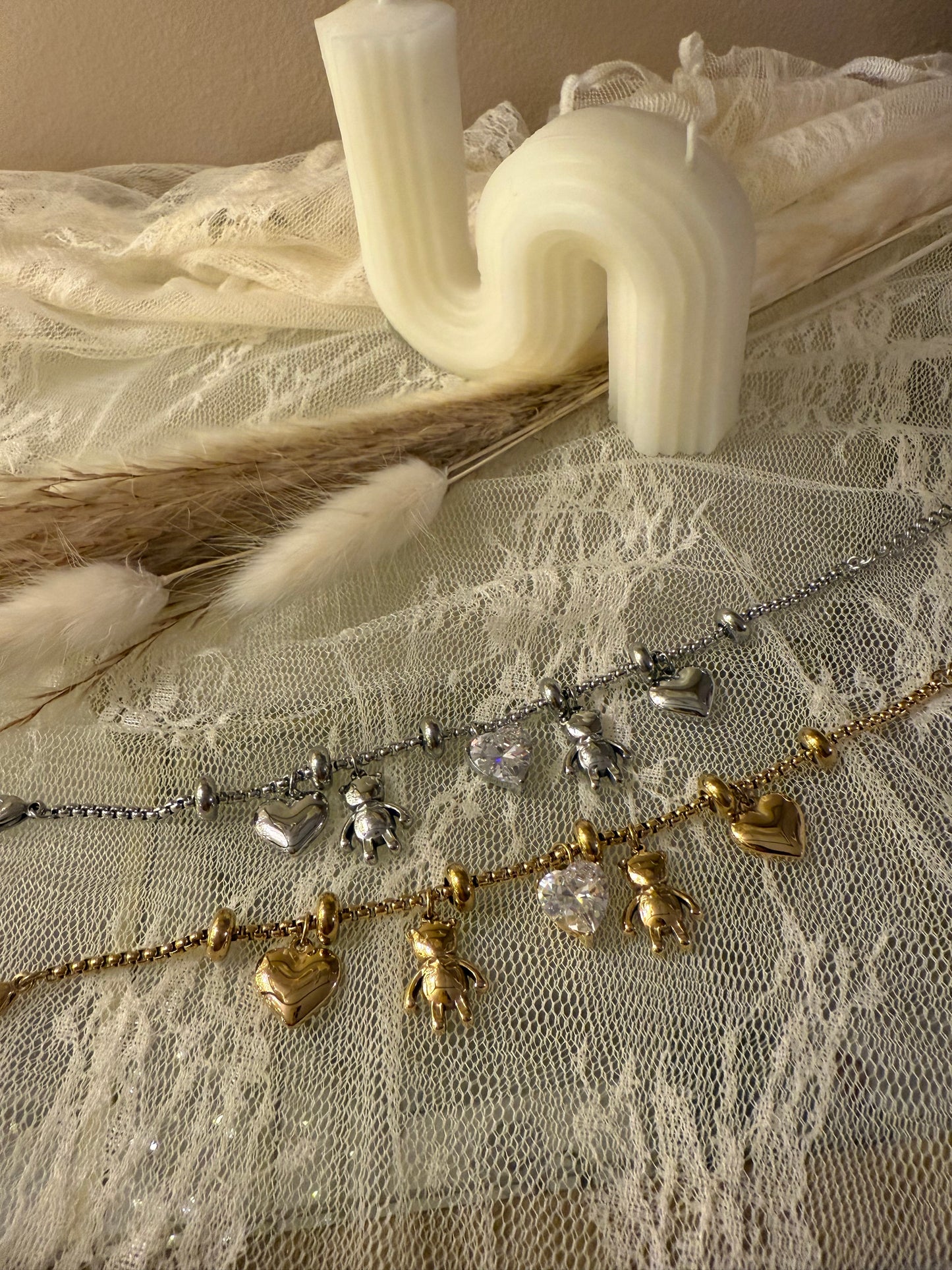 Bracciale orso strass