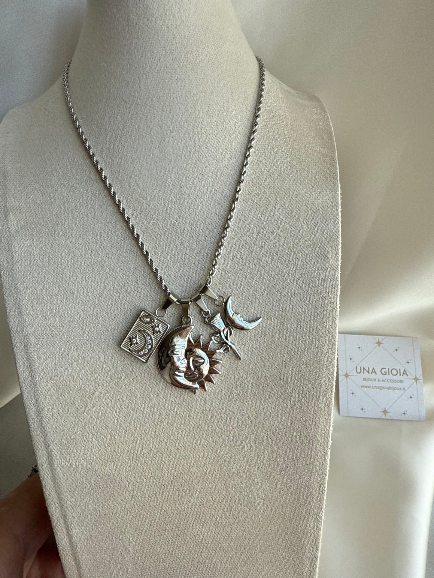 Collana sole luna