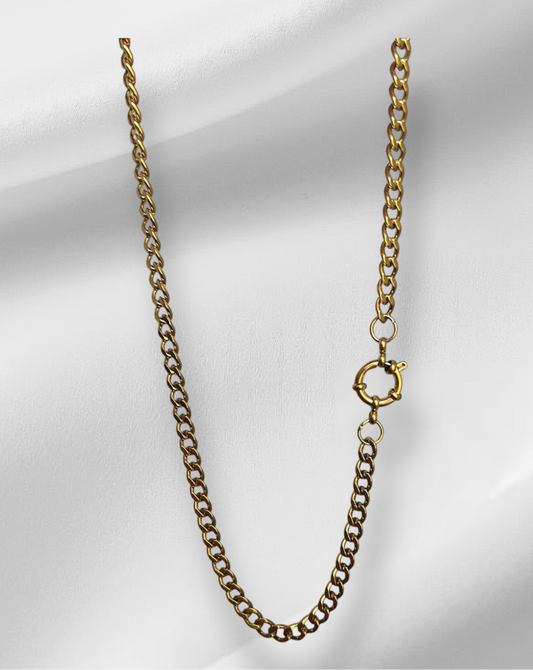 Collana catena moschettone