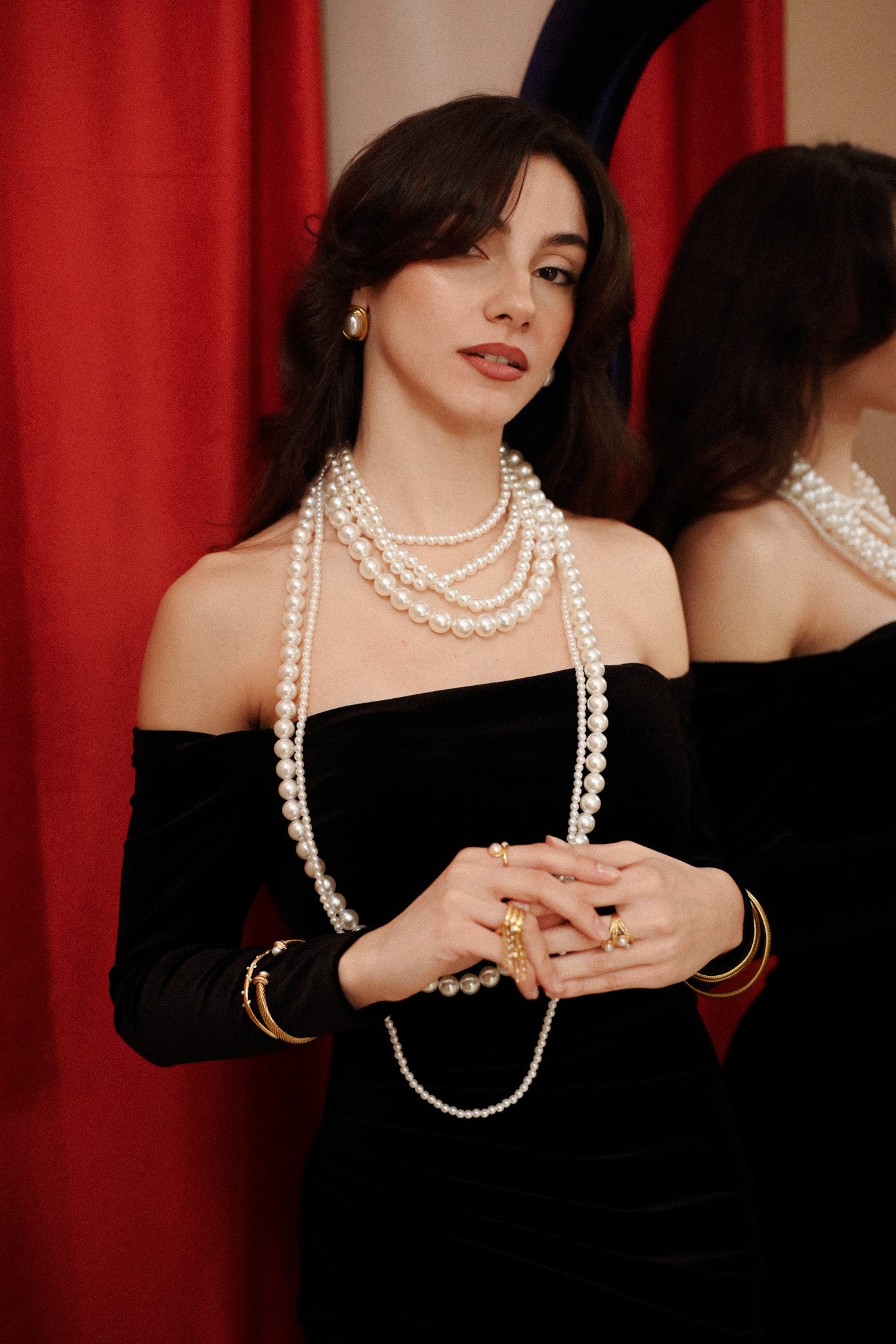 Collana di perle anni 50