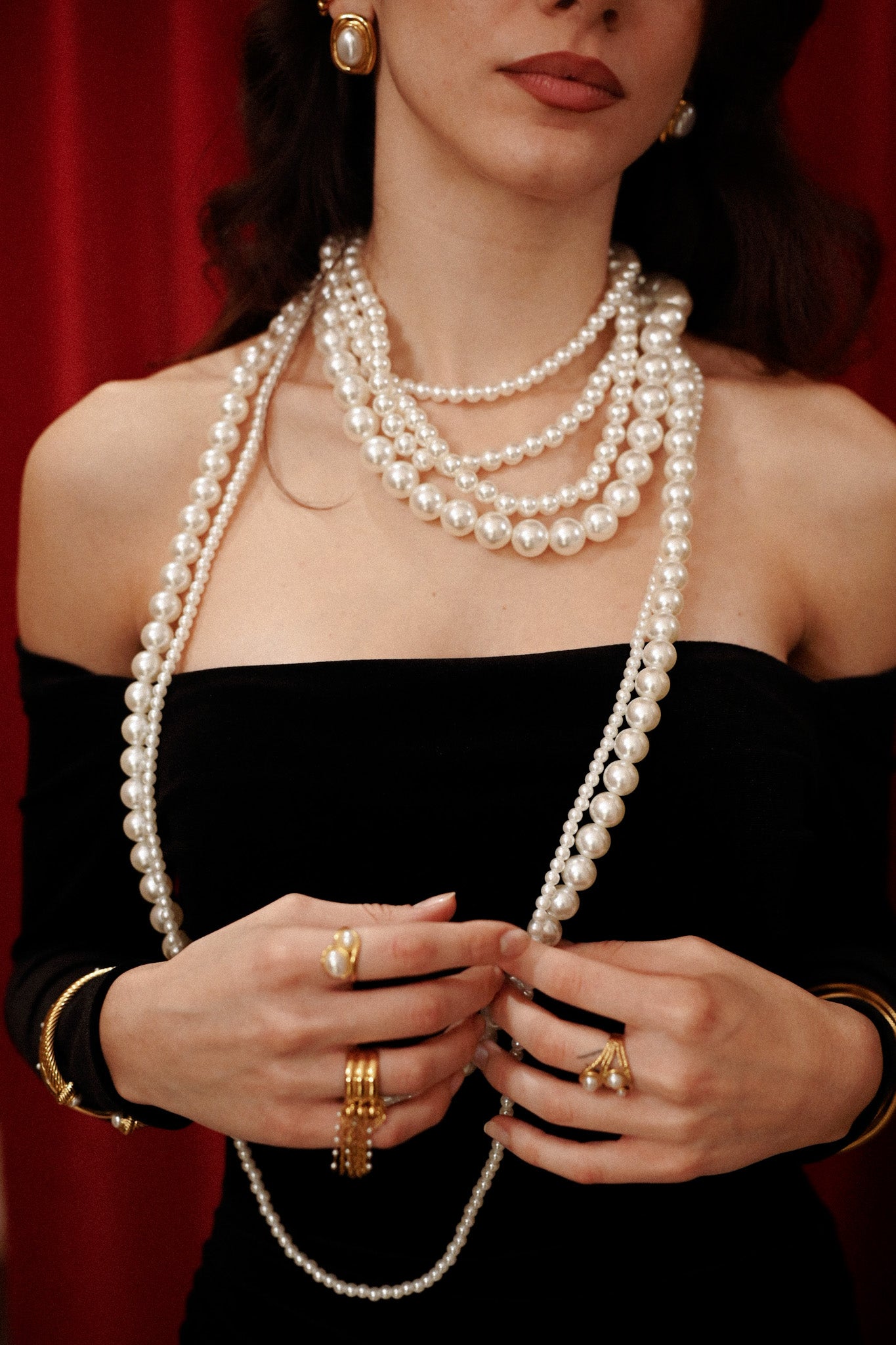 Collana di perle anni 50