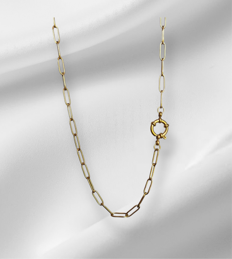 Collana graffetta moschettone