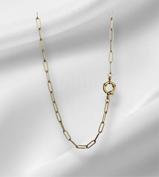 Collana graffetta moschettone