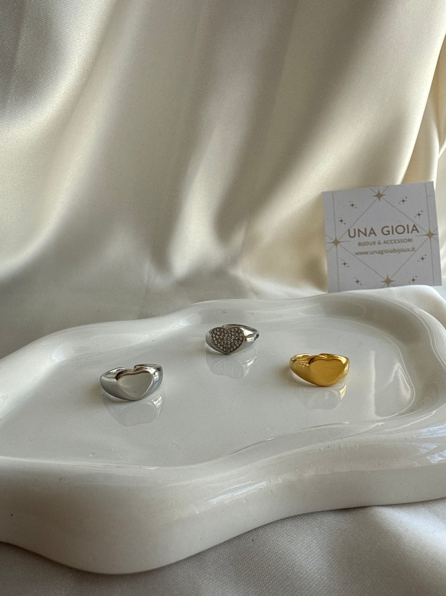 Anello cuore da mignolo