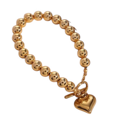 Bracciale cuore sfere