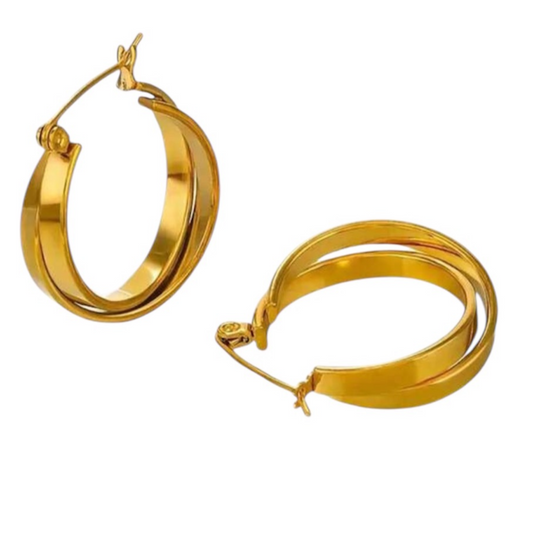 Orecchini Double Circle