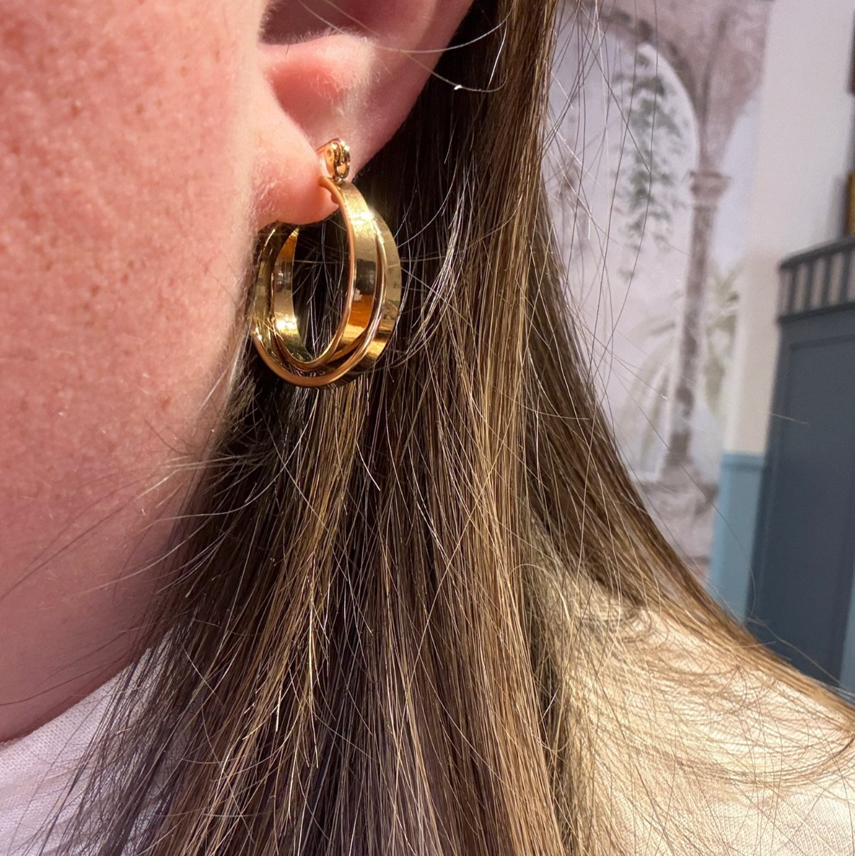 Orecchini Double Circle