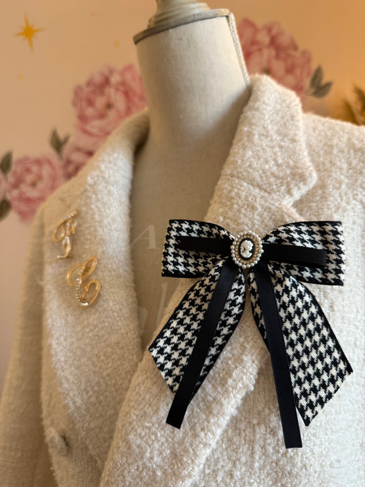 Spilla fiocco cammeo