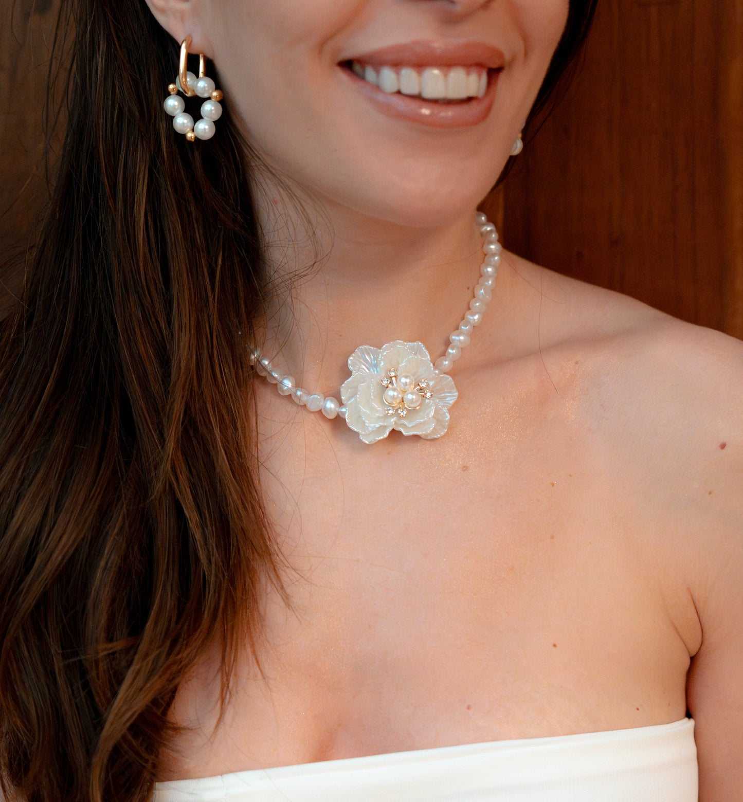 Collana Fiore di perla