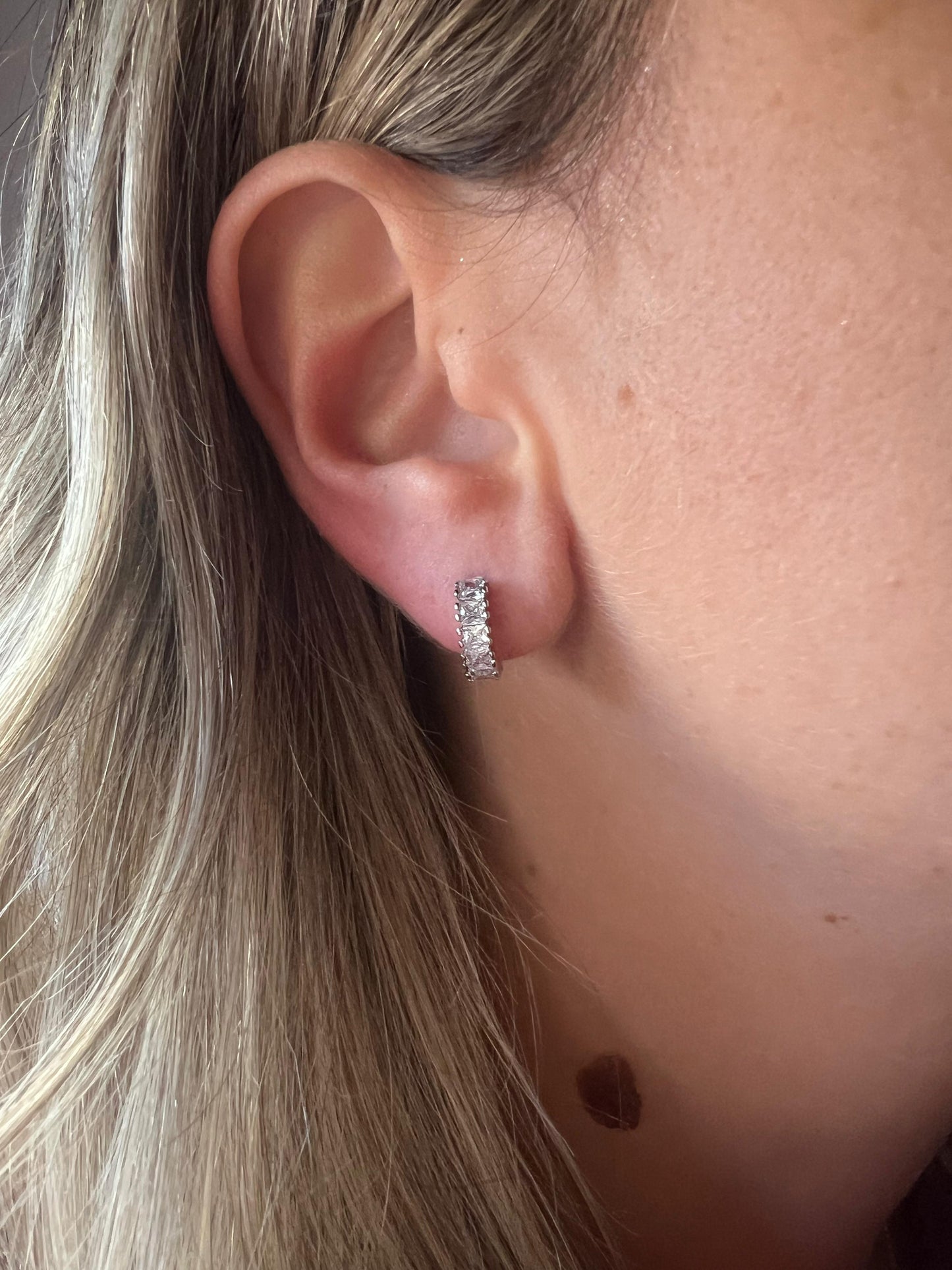 Orecchini cerchietto argento 925