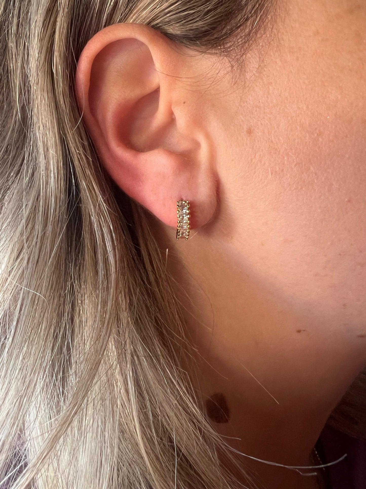 Orecchini cerchietto argento 925